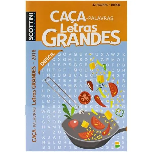 [ PRIME ] Scottini Caça-palavras Letras Grandes ( 32 Páginas ) N.2018 (Difícil)