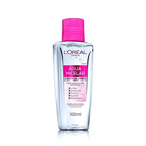 (REC)(+Por- R$8,55)Água Micelar L'Oréal Paris Solução de Limpeza 5 em 1, 100ml