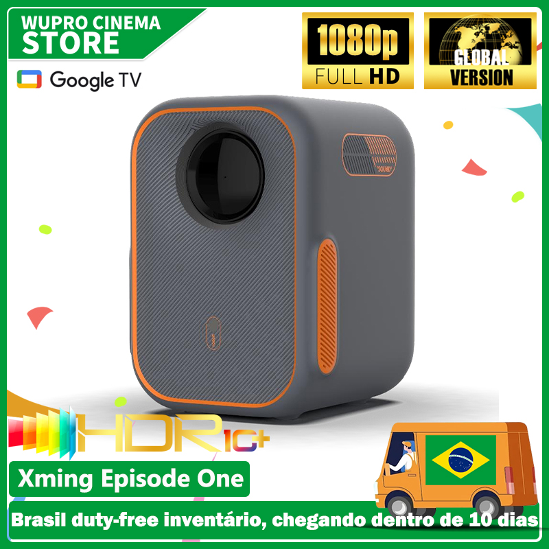 [Do Brasil] Formovie Xming Episódio Um – Projetor Inteligente 1080p, Portátil, Google TV, Netflix