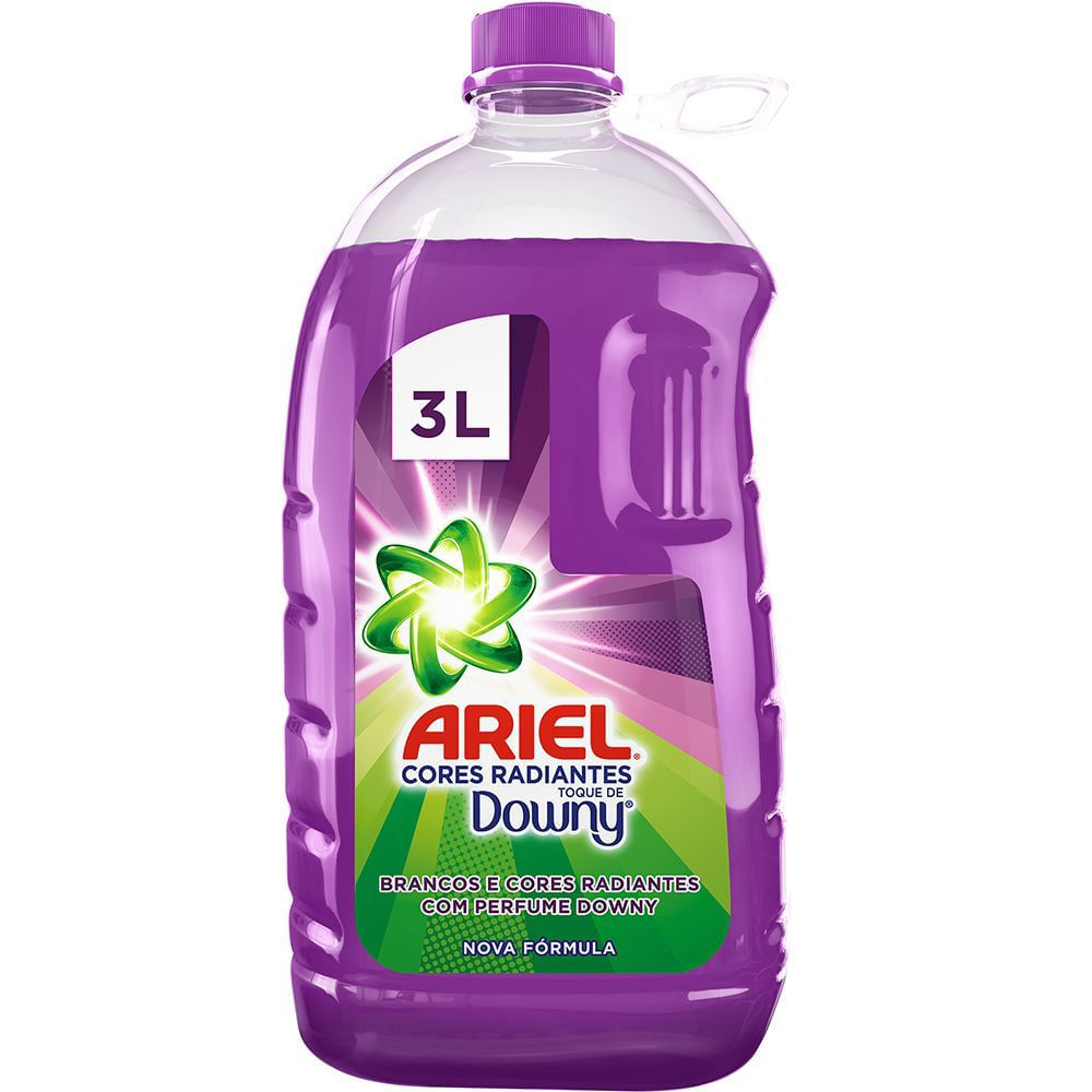 Sabão Líquido Ariel Cores Radiantes Toque de Downy 3L