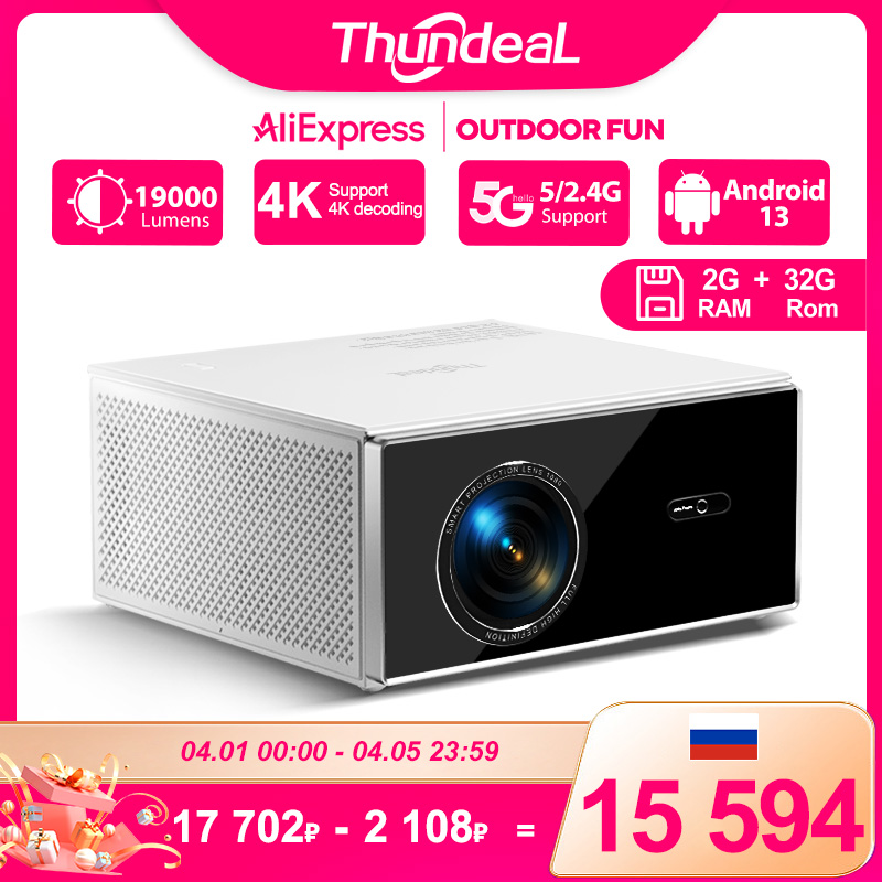 [Enviado do Brasil] Projetor TDA7W Wi-Fi 1920x1080p Nativo, com Android e Espelhamento de Tela, roda 4k, 19000 Lumens