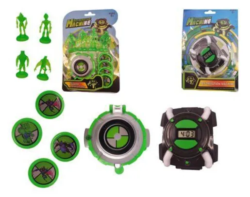 Kit 2 Relógio Omnitrix Lançador E Omniverse Som E Luz Ben 10