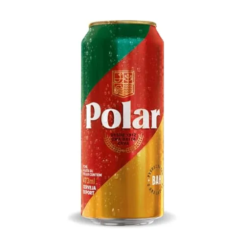 Pack Cerveja Polar Export American Lager, Lata, 473ml, Caixa 12 unidades