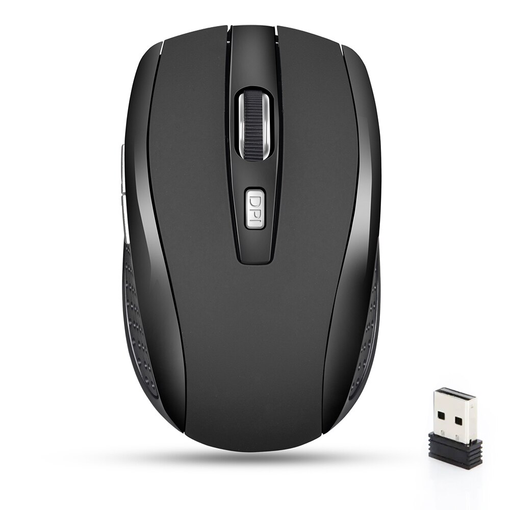 [Com imposto] Mouse sem fio silencioso 2.4G portátil móvel DPI níveis ajustáveis