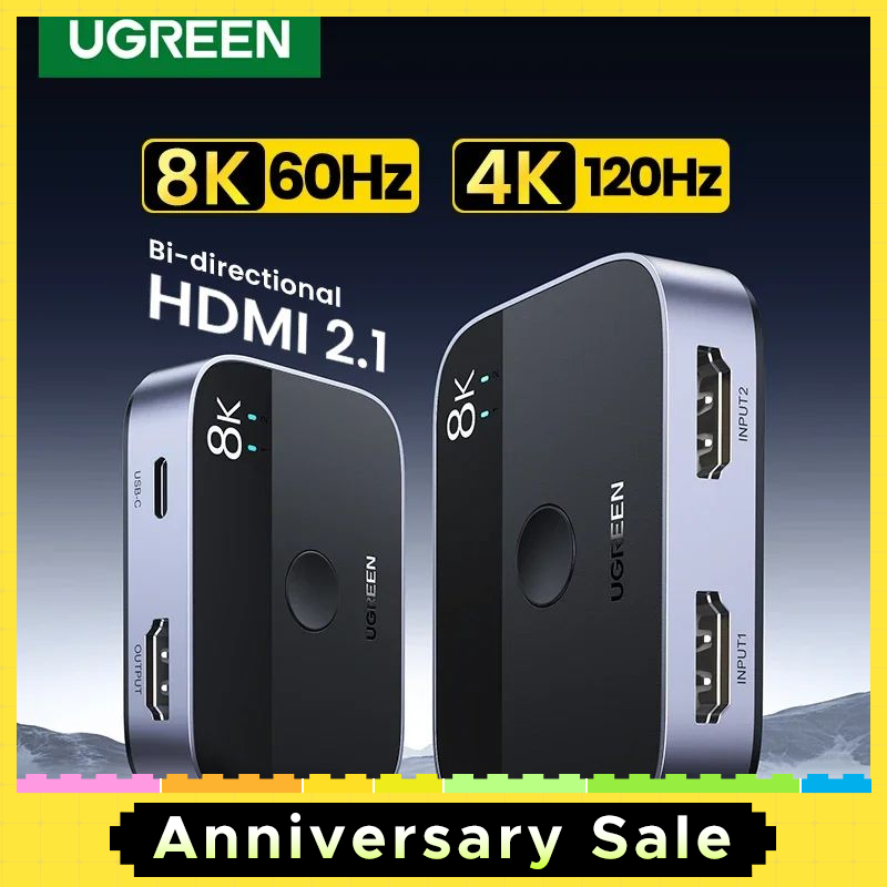 【Do Brasil】Adaptador Ugreen Hdmi Splitter 4k 2 em 1