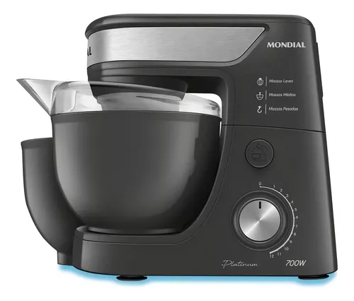 Batedeira Planetária Mondial Platinum Bp-01p-pi Cor Platinum Grafite Frequência 60hz 110v