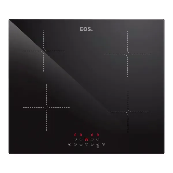 Cooktop de Indução 4 Bocas EOS 7200W Preto ECI04EP2 220V
