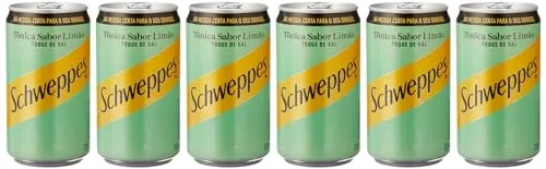 Pack de SCHWEPPES TONICA LIMAO E SAL LT 220ML 6 unidades