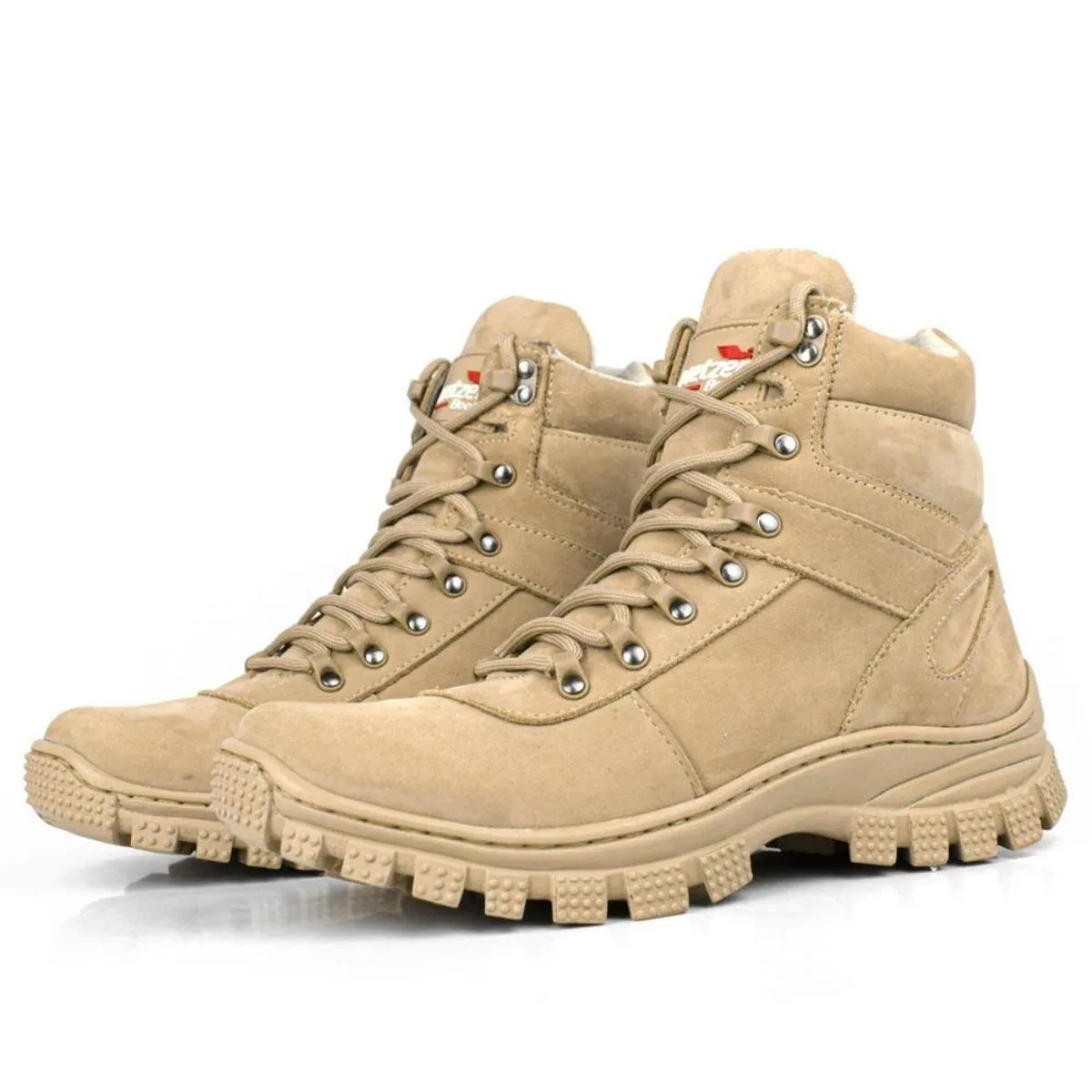 Bota Adventure Couro Masculina Militar Cano Alto Resistente