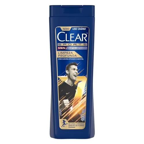 (REC)Clear Sports Men - Shampoo Anticaspa Limpeza Profunda 400Ml