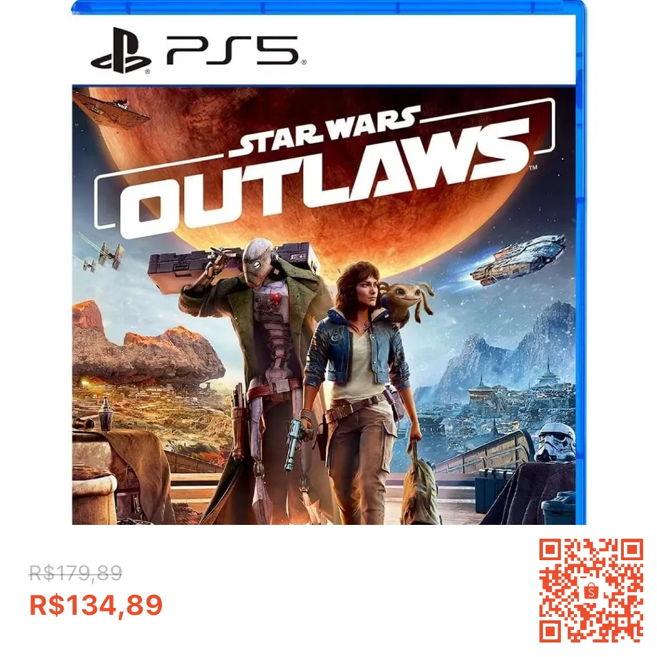 Star Wars Outlaws PS5 BR Midia Fisica
