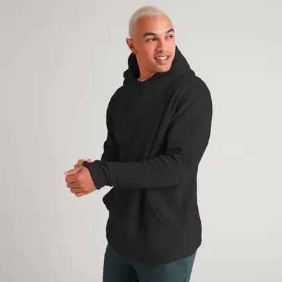 Blusa Moletom Canguru Liso com Capuz Unissex Várias Cores Pronto Envio