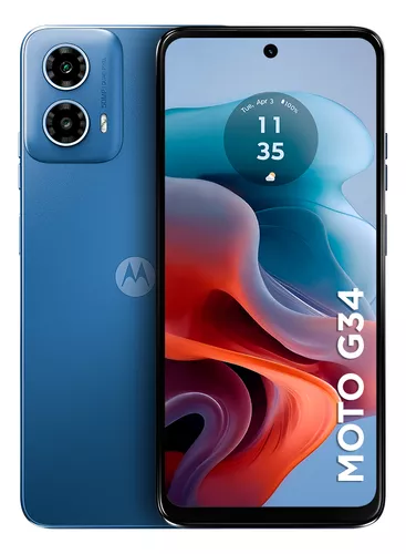 Smartphone Motorola Moto G34 5g - 256GB/16GB Ai Camera 50mp Nfc - Azul