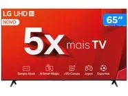 Smart TV 65 4K LG Ultra HD 65UT8050 com Processador a5 Ger7 AI Alexa/Chromecast integrado Otimizador de Jogos webOS 24 e Controle Smart Magic