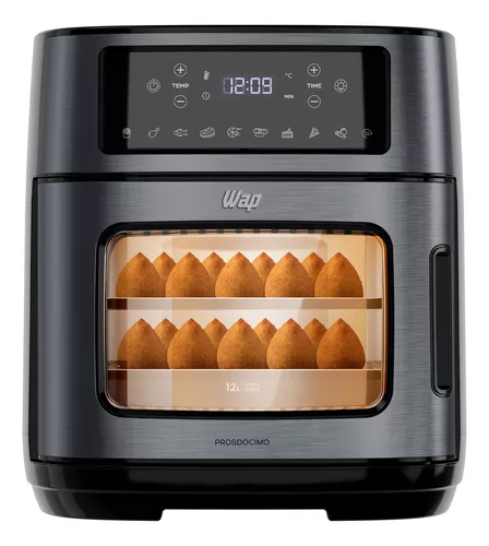 Fritadeira Elérica Air Fryer Oven Wap WAOD2 12 litros 4 Em 1 2000w Cor Preta 220V