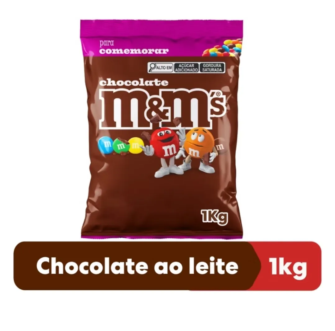 Chocolate M&M's Ao Leite - 1kg