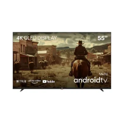 Smart TV Qled 55 4K Multi Android 11 3HDMI 2USB