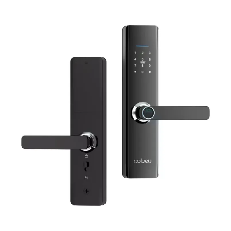 COIBEU Tuya APP WIFI Fechadura Digital de Sobrepor, Fechadura Eletronica Fechaduras Digital de Embutir com Biometria