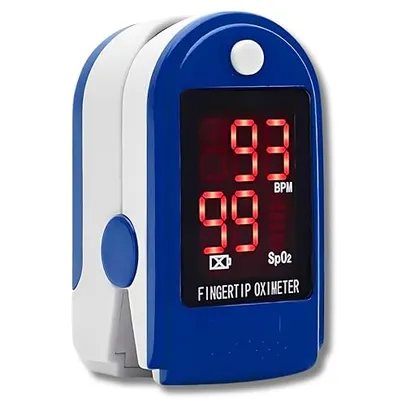 Oxímetro Digital Medidor Pulsação e Saturação de Oxigênio no Sangue Pulso Pilha Portátil