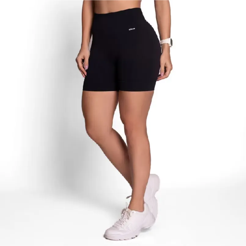 Short Bermuda Fitness Selene Sem Costura Poliamida Com Compressão Academia Corrida Esportivo