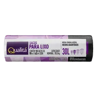 Saco para Lixo Tipo B 30l Qualitá 10 Unidades