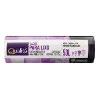 Saco para Lixo Tipo C 50l Qualitá 10 Unidades