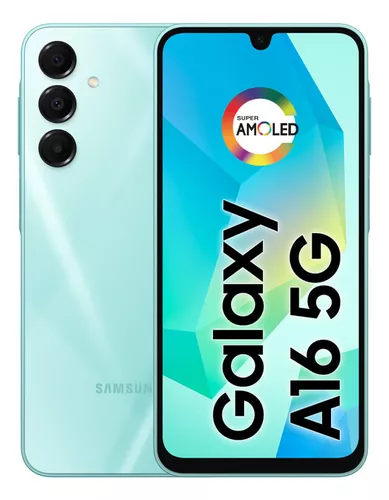 Celular Samsung Galaxy A16 5g, 256gb + 8gb Ram, Câmera De Até 50mp, Tela 6.7 , Nfc, Ip54, Bateria 5000 Mah Verde Claro