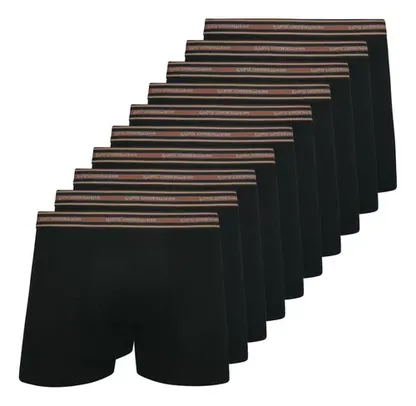 Kit 10 Cuecas Lupo Boxer Masculinas Atacado Box 523 Algodão