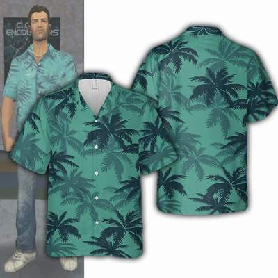[R$42 "MOEDAS"/TAXA INCLUSA] Camisa Tommy Vercetti GTA Vice City