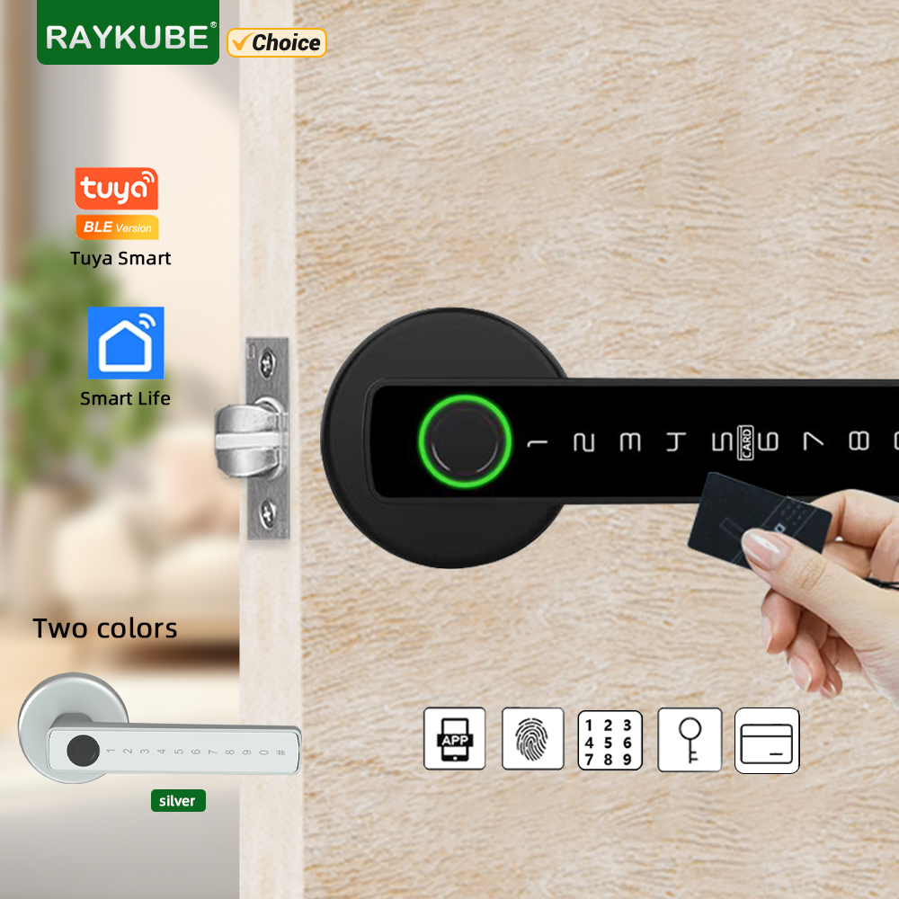 [R$165,57 MOEDAS/ APP] Fechadura Inteligente Com impressão Digital RAYKUBE M5