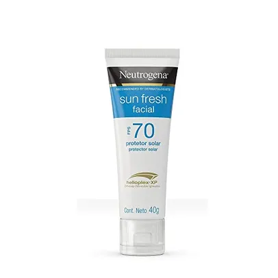 [+por- & REC R$28,36] Neutrogena Sun Fresh Protetor Solar Facial FPS 70, 40g