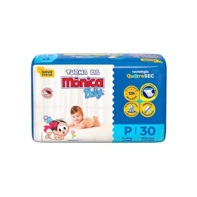 Fralda Turma da Mônica Baby Jumbo P 30 Unidades