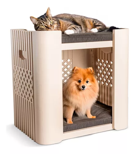 Cama Caminha Duplex P/ Gatos Acolchoado Premium Pet Stand