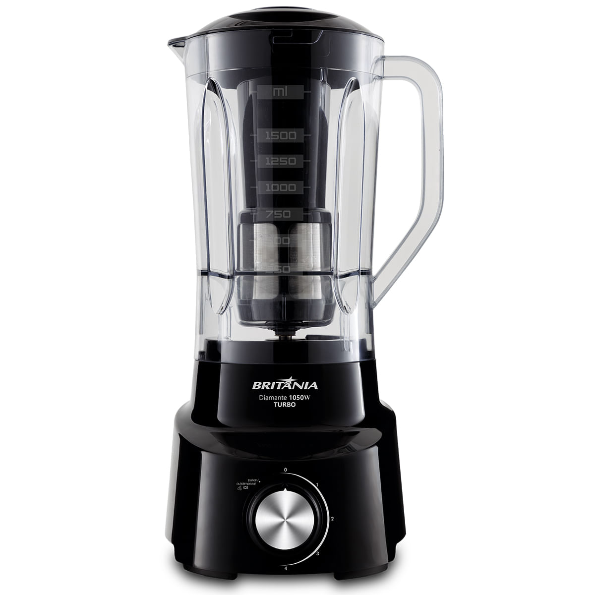 Liquidificador Britânia Diamante Preto 1050W - Outlet