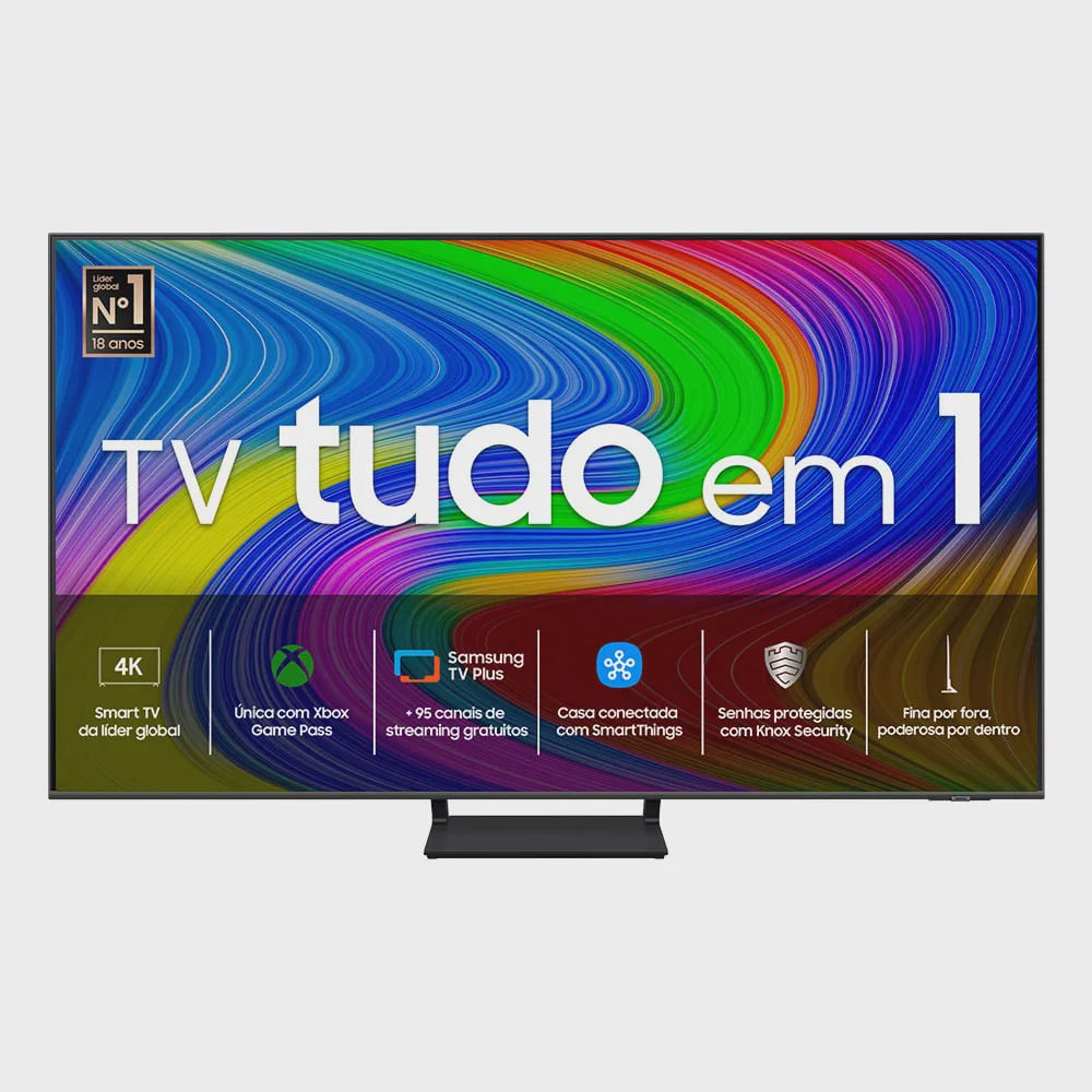 Samsung Smart TV 55 qled 4K Q65D 2024, Modo Game, Tela sem limites, Design slim, Visual livre de cabos, Alexa built in