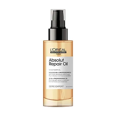 L'Oréal Professionnel Óleo 10 em 1 Absolut Repair Multi-benefícios para cabelos secos e danificados Com Gold Quinoa e Proteínas 90ml