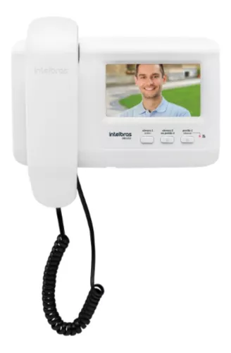 Módulo Interno para Videoporteiro IVR 1010 IN Branco Intelbras 110V/220V