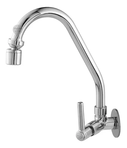 Torneira Metal Inox Gourmet Pia Cozinha Luxo De Parede