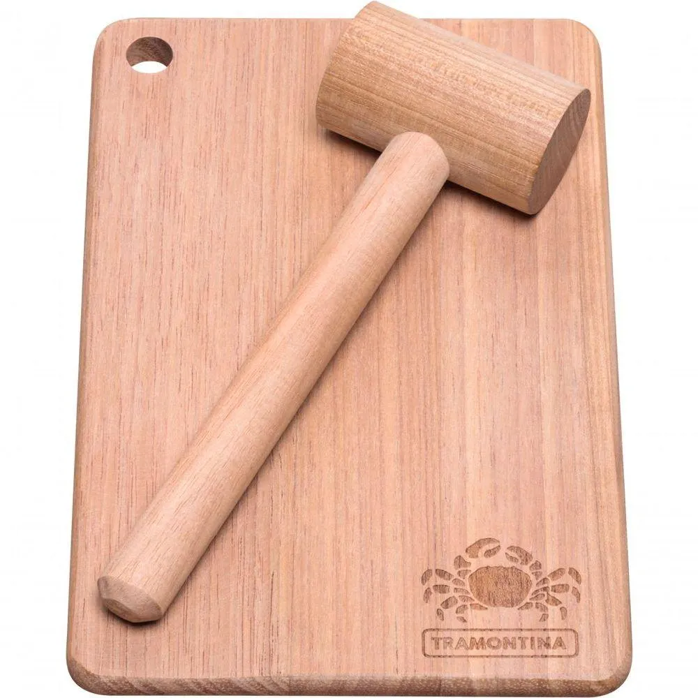 Tábua Tramontina Concreta Em Madeira Teca 24x20 Cm