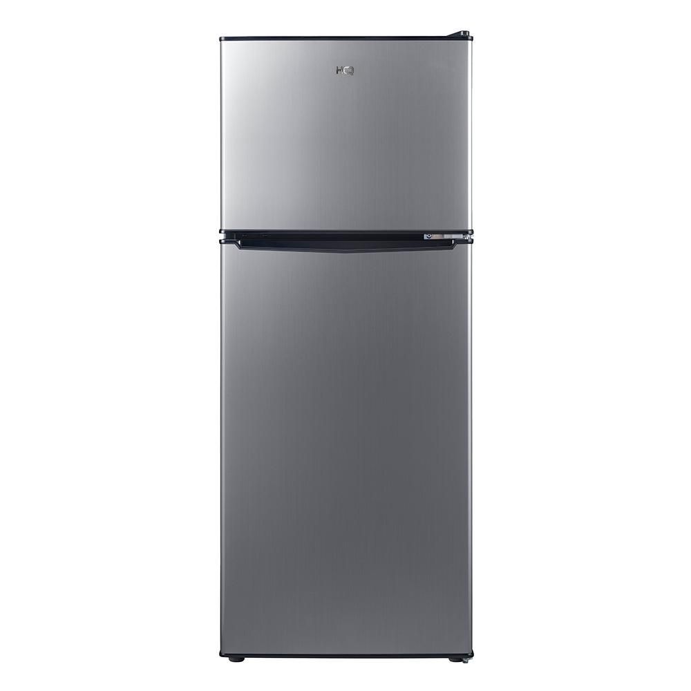 Geladeira Refrigerador Compacto HQ Defrost 140 Litros Preto Inox HQ-140RDF