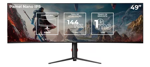 Monitor Gamer Pichau Cepheus Fuse Vpro49 U Nips 2k 1ms 144hz