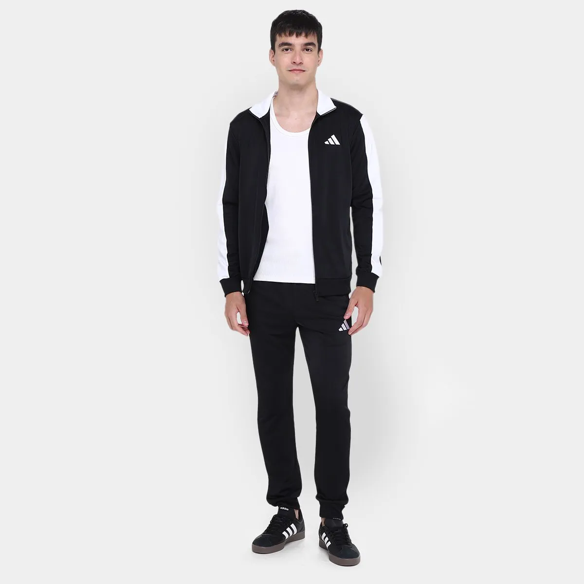 【Tam.: P e G】Conjunto Adidas Color Block Masculino