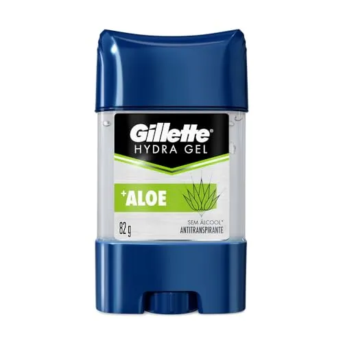 [+ por - R$15,63] Gillette Desodorante Gel Antitranspirante Hydra Gel Aloe 82G