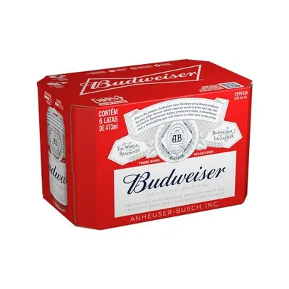 Pack de Budweiser Lata 473ml, 12 Unidades