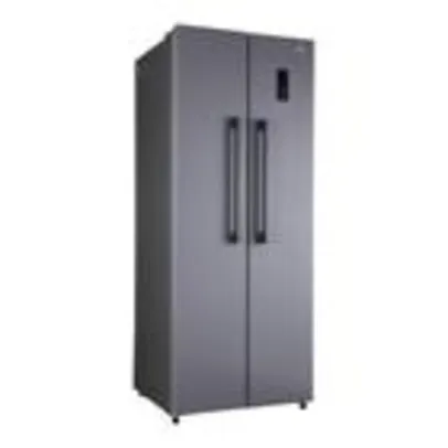 Geladeira Refrigerador HQ Frost Free Side By Side 460 Litros Cinza HQ-460SBSFF