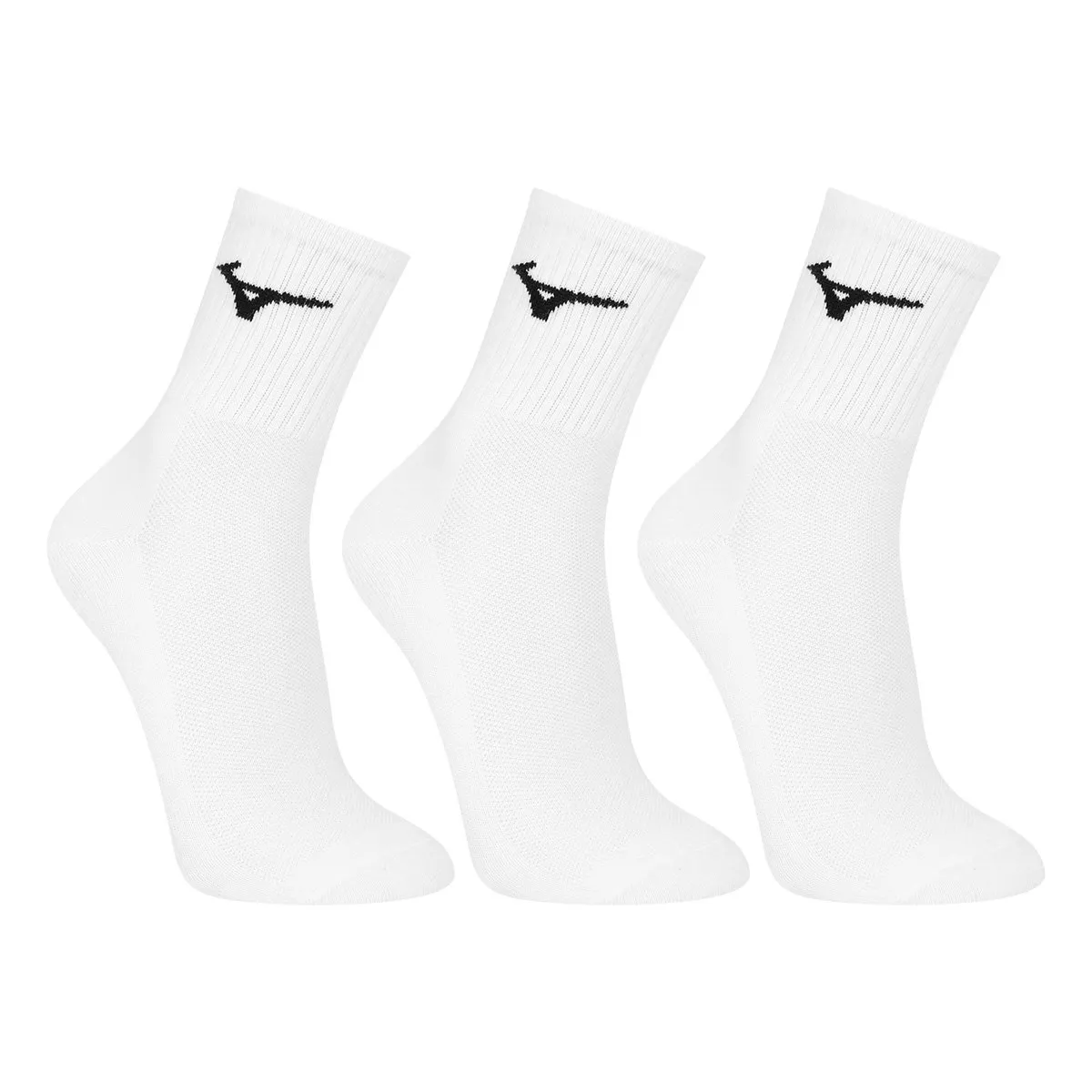 Kit Meias Cano Longo Mizuno Basic 3 Pares