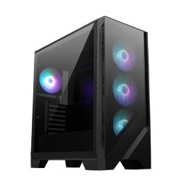 Gabinete MSI Mag Forge 320R Airflow Mid Tower Vidro Temperado ARGB USB 3.2 C/ 4 Fans Preto