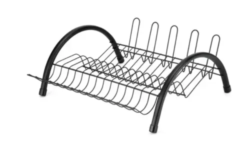 Escorredor De Louças com Porta Copo e Talheres Evolution Black 2542 - Arthi