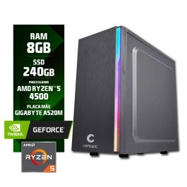 Computador AMD Ryzen 5 4500 8GB SSD 240GB Geforce G210 Certo PC Dinamic V 1418