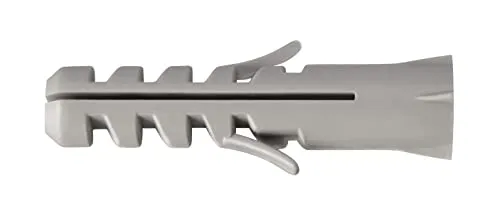 Sfor - Bucha Plástica sem Aba, 8 mm, 100 Peças - Buchas para Bases Maciças, Tijolo Maciço e Concreto